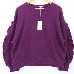 A New Day Sweater Womens Purple Pullover Long Sleeve Crewneck Size 2XL NWT